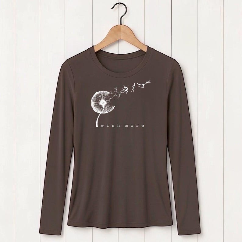 Langarmshirt aus Bambus: Damen-Bio-Baumwollmischung, umweltfreundliche Druckfarbe Bild 6