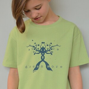 Organic Clothing Kids Tees Children&#39;s Clothes Ecofriendly Boys Shirts & Girls Tshirts Toddler Tshirt Youth T shirt &quot;Dream More&quot; by Uni-T