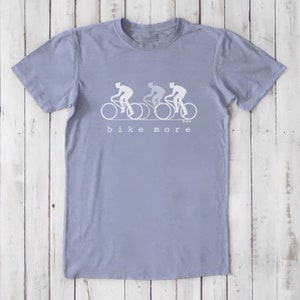 Bicycle Tshirt for Men, Cycling T-shirt, Fitness T shirt, Bike Tee, Ecofriendly Clothing, Mens Graphic Tee, Organic Clothing, BIKE MORE image 7