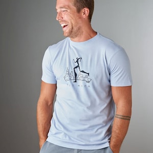 Runner Tshirt, Workout T shirts for Men, Running Shirt, Gift for Runner, Bamboo Organic Tee, Mens Sportswear, RUN MORE