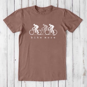 Bicycle Tshirt for Men, Cycling T-shirt, Fitness T shirt, Bike Tee, Ecofriendly Clothing, Mens Graphic Tee, Organic Clothing, BIKE MORE image 5