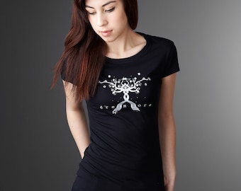 Bamboo Organic Cotton T-shirt: Women's Tree Graphic Tee