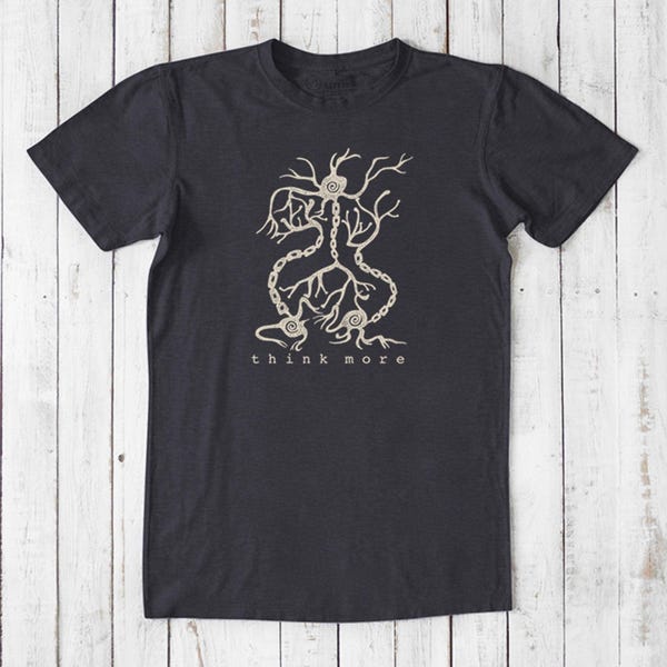 Neuron Graphic T-Shirt: Bamboo Organic Cotton Science Tee