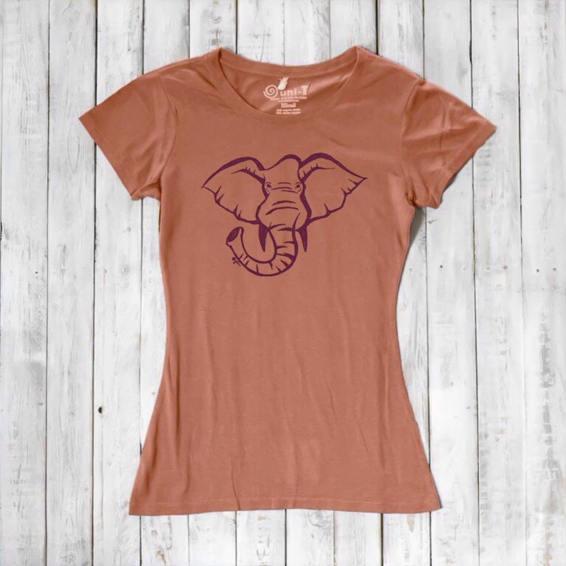 Elephant T Shirt Women's Tshirt Animal T Shirts Etsy Australia