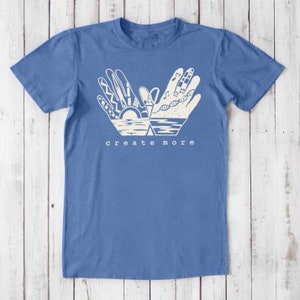 Mens Graphic Tee: Bamboo Organic Cotton T-shirt - Create More image 8