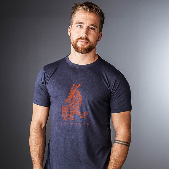 Stat Er deprimeret bred Dragon T Shirt Men's T-shirt Dragon Shirt Bamboo - Etsy