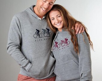 Bike More Hoodie: Eco-Fleece fietstrui