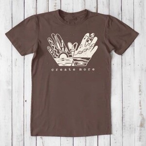 Mens Graphic Tee: Bamboo Organic Cotton T-shirt - Create More image 4