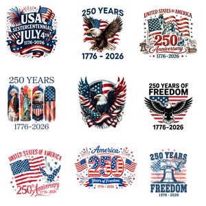 USA 250th Anniversary SVG Bundle