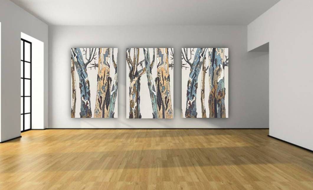 Oversized Wall Art Extra Large Triptych 