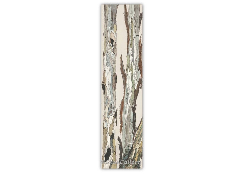 LONG vertical wall art extra large canvas print tree wall Etsy