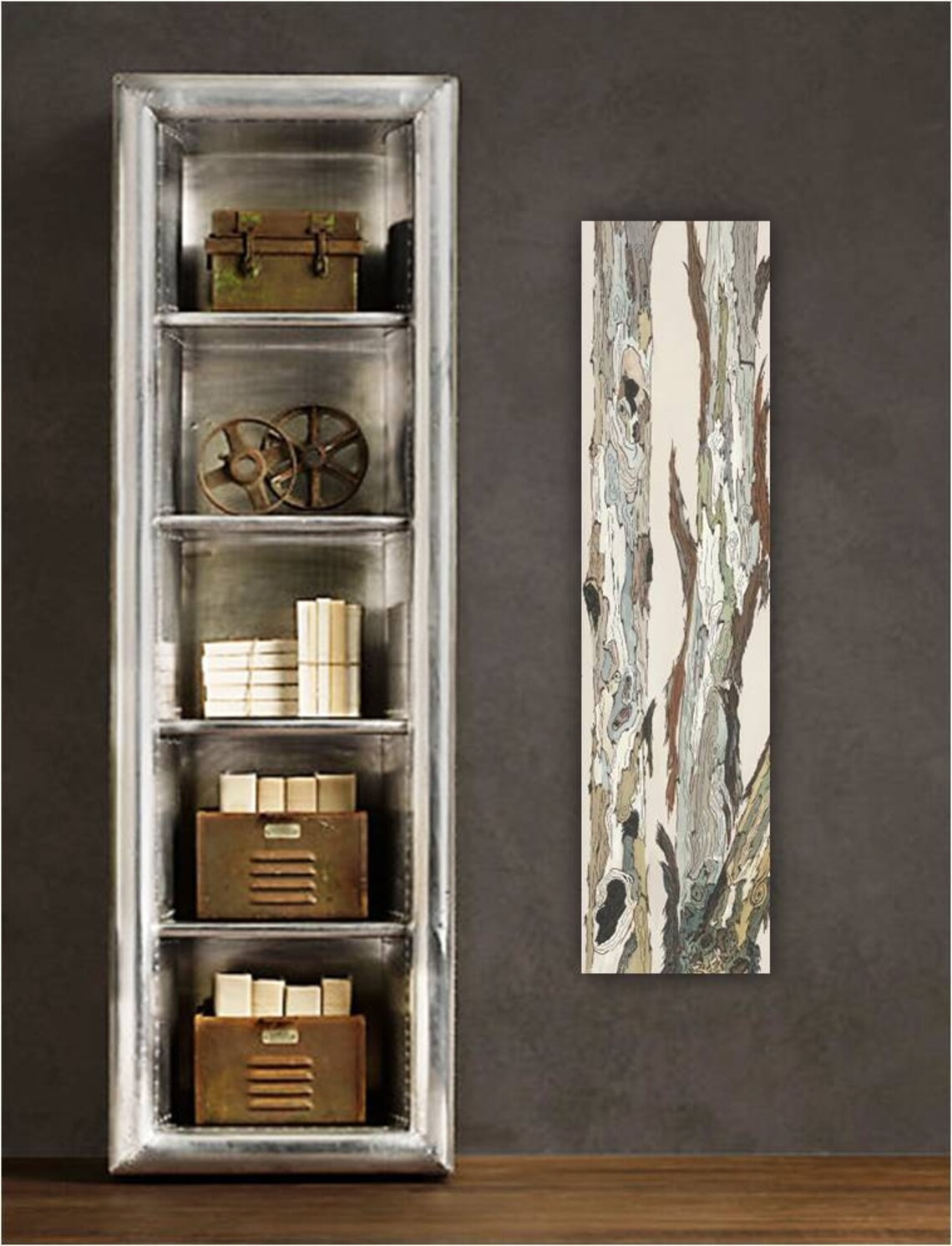 LONG Vertical Wall Art Extra Large Canvas Print Tree Wall Etsy Australia