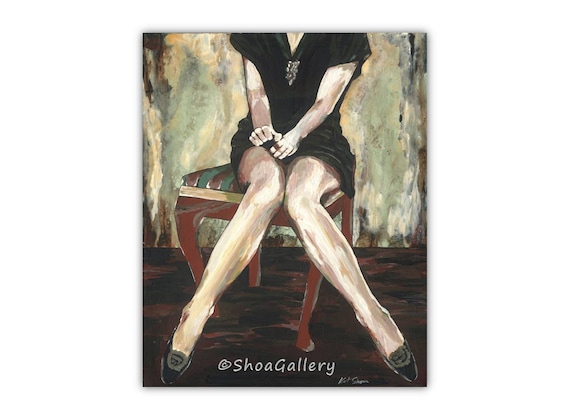 Extra large bedroom wall art, oversized giclee print, home wall art, feminine sexy woman, canvas print, home decor, living room wall art