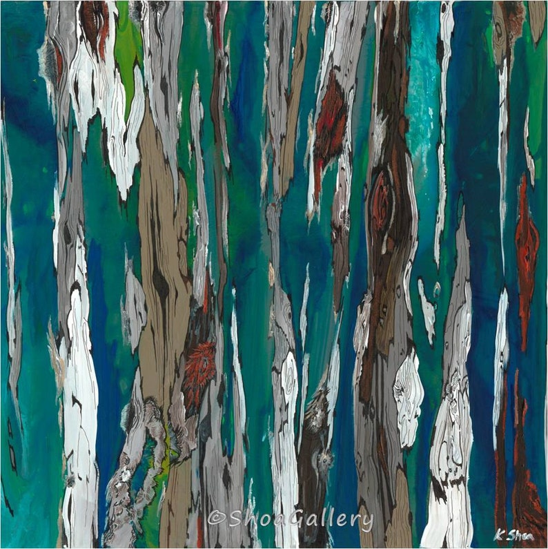 Oversized Square Art Print Extra LARGE Art Blue Canvas Etsy