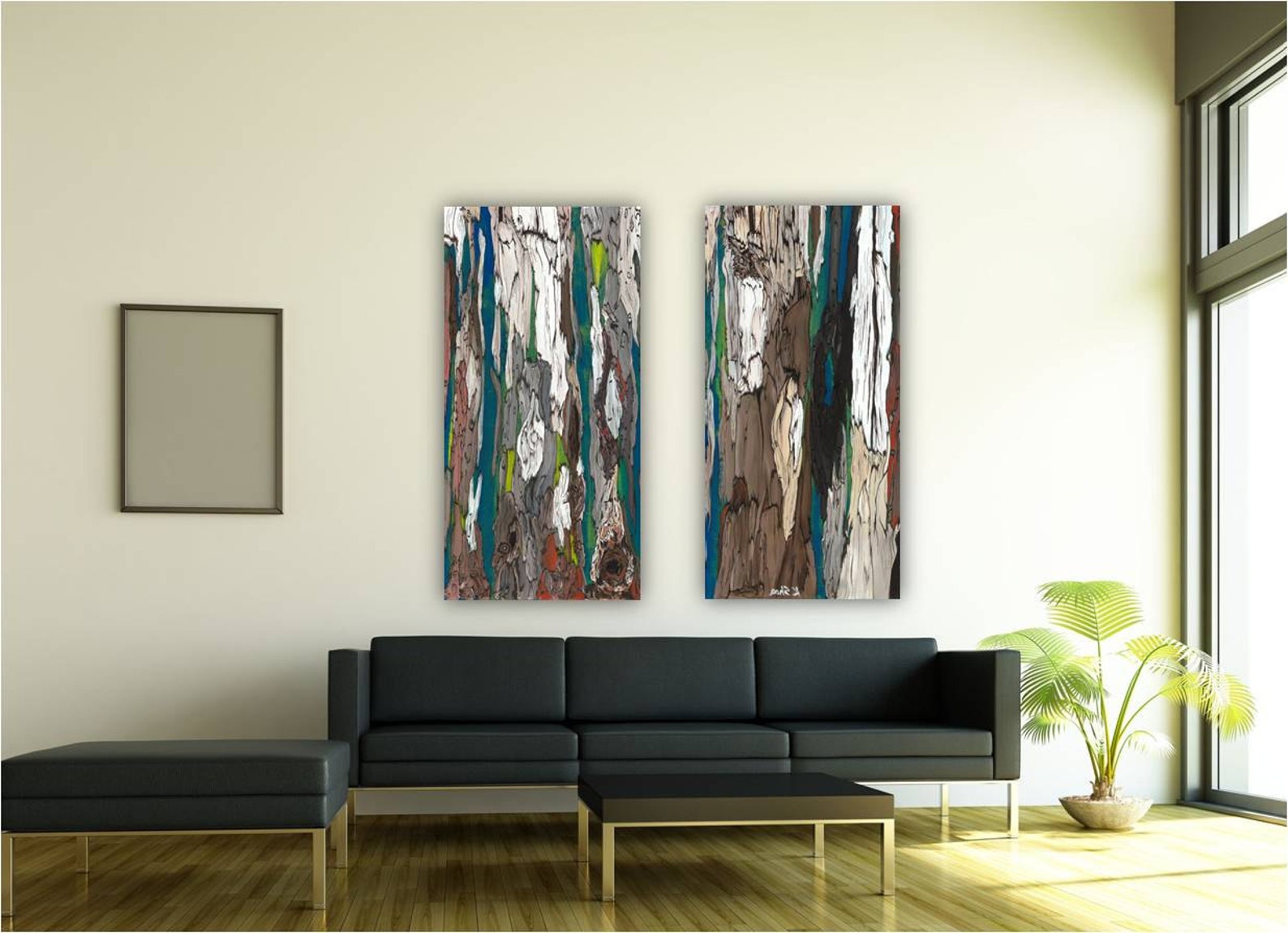 Oversized Diptych Wall Art Canvas Art Set Extra Large Etsy