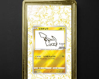 Pikachu 208 SV-P-promo, Pokémon Illustrator-seriens bakgrundsplatta, PSA CGC-tagg, digital nedladdning