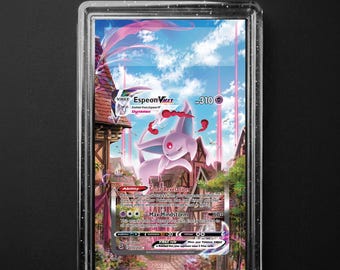 Espeon Vmax 189/S-P Eevee Heroes Eevee's Set Promo, Pokemon Extended Art Slab Background, PSA CGC TAG, Digital Download