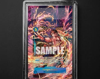 Ace Op07-053 3rd Anniversary Winner Promo, One Piece Extended Art Slab Background, PSA CGC TAG, Digital Download