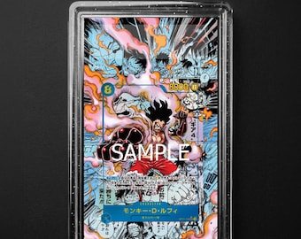 Luffy 118/127 A Fist of Divine Speed Manga Rare, One Piece Extended Art Slab Background, PSA CGC TAG, Digital Download