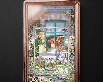 Charmander 044 Obsidian Flames etb Promo, Pokemon Black Star Promo Extended Art Slab Background, PSA CGC TAG