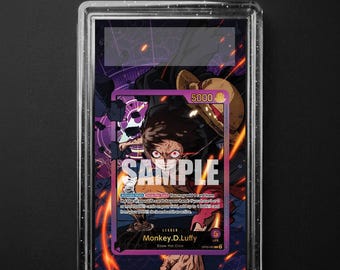 Monkey D Luffy OP05-060 Anime 25th Collection Special, One Piece Extended Art Slab Background, PSA CGC TAG, Digital Download