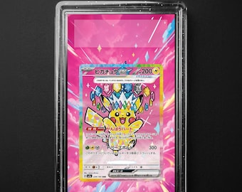 Pikachu ex 234/193 Mega Dream ex M2a, Pokémon Extended Art Slab Bakgrund, PSA CGC TAG, Digital Nedladdning
