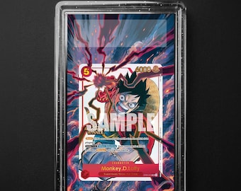 Luffy St01-012 3rd Anniversary Winner Promo, One Piece Extended Art Slab Background, PSA CGC TAG, Digital Download