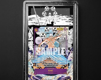 Enel OP15-118 Adventure on Kami's Island Manga Rare, One Piece Extended Art Slab Background, PSA CGC TAG, Digital Download