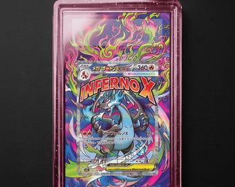 Mega Charizard X EX utökad bakgrundsbild (digital nedladdning)