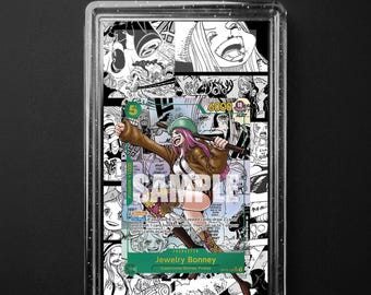 Jewelry Bonney OP12-118 Legacy of the Master Manga Rare, One Piece Extended Art Slab Background, PSA CGC TAG, Digital Download
