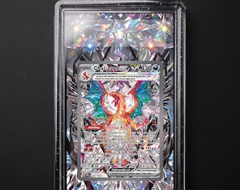 Charizard ex SAR Obsidian Flames Extended Art Slab Display Background | Digital Download