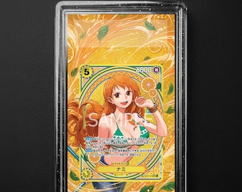 Nami 53/60 One Piece Heroines Edition Super Rare Alt Art, One Piece Extended Art Slab Background, PSA CGC TAG, Digital Download