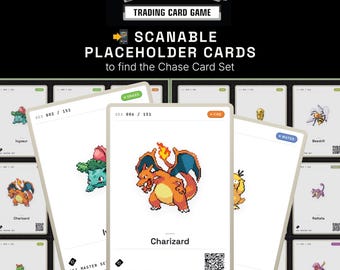 Pokemon 151 Master Set, Printable Pokedex Placeholder Cards, Binder Display, Digital Download