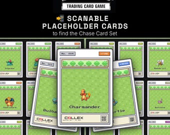 Pokemon National Pokedex Master Set, 1025 Printable Placeholder Cards, FireRed PC Box Style, Pixel Art Forest, Digital Download