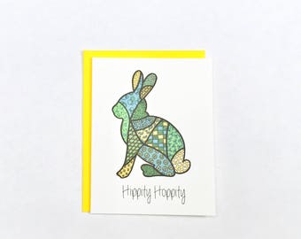 Hippity Hoppity - Easter Card