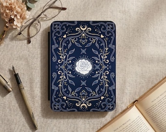 Funda para Kindle de fantasía romántica, Paperwhite de 12.ª generación (7"), funda para Kindle Paperwhite de 6,8" con correa de mano para amantes de los libros de fantasía.