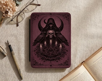 Dark Fantasy Gothic Kindle Case,  Kindle Case Paperwhite 12th Gen 7“ Case, Paperwhite 6.8" Kindle Case With Straps For Fantasy Book Readers.