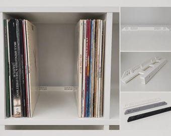 Kallax Record Backstop for Vinyl Storage: Adjustable Insert Keeps 12in Records at the Front