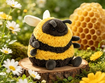 Jellycat Albee Bee Plush – Soft Bee Stuffed Animal Plush Toy, Nursery Decor, Baby Shower & Birthday Gift