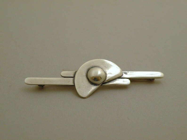 Modern Design Silver Brooch