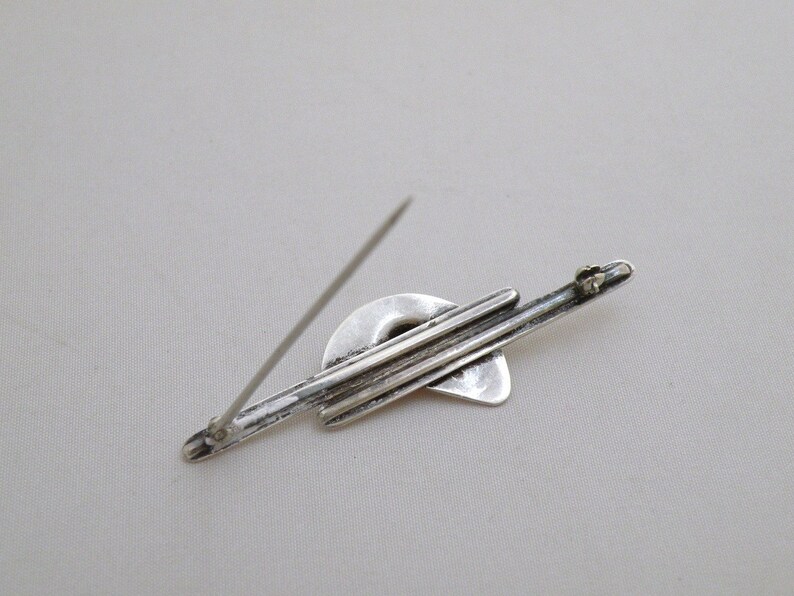 Modern Design Silver Brooch