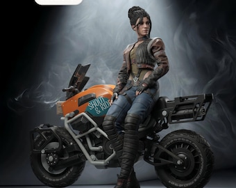 Cyberpunk – Panam | Badlands Fury STL Statue | 3D Print Model | Digital STL File