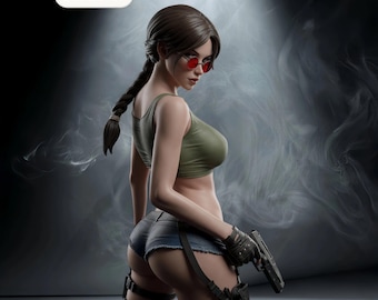 Tomb Raider – Lara Croft | Relic Fury STL Statue | 3D Print Model | Digital STL File