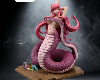 Monster Musume – Miia (Lamia Girl) | Coiled Enchantment STL Statue | 3D Print Model | Digital STL File