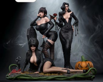 Original – Mistress of Midnight (Collection Diorama) | Nocturne Dominion STL Statue | 3D Print Model | Digital STL File