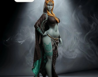 Zelda – Midna | Twilight Eclipse STL Statue | 3D Print Model | Digital STL File