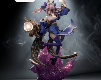 Fate Grand Order – Tamamo no Mae (SFW) | Foxfire Ascension STL Statue | 3D Print Model | Digital STL File