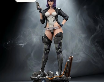 Ghost in the Shell – Motoko Kusanagi | Cyber Dominion STL Statue | 3D Print Model | Digital STL File