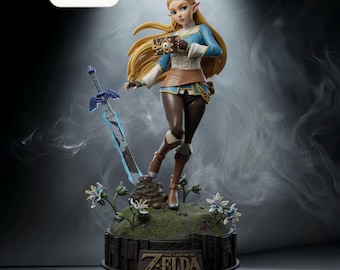 Zelda – Zelda | Hylian Sovereign STL Statue | 3D Print Model | Digital STL File