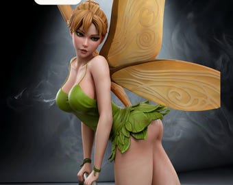 Tinkerbell – Tinkerbell | Pixie Spark Eclipse STL Statue | 3D Print Model | Digital STL File